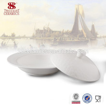 Soupière en céramique de soupe de vaisselle d&#39;OEM / grand bol de porcelaine d&#39;os pour l&#39;hôtel